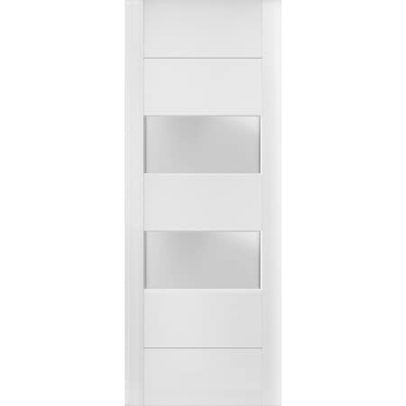 Sartodoors Slab Interior Door, 32" x 80", White LUCIA4010S-BEM-32